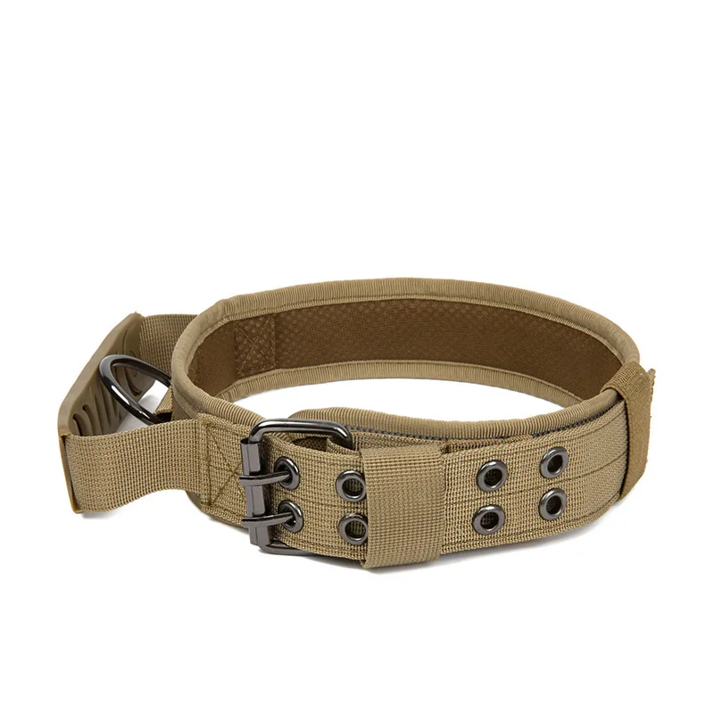 Adjustable Tactical Dog Collar Nylon Material Wear-resistant and Durable with Control Handle Reflective for Medium and Large Dog