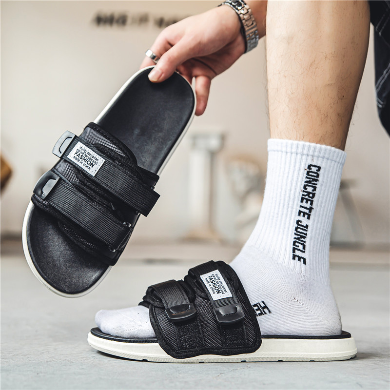 2023 Fashion New Men Slippers Outdoor Sandals Beach High Quality Casual Shoes Mens Slides Women Flip-flops Indoor Slippers