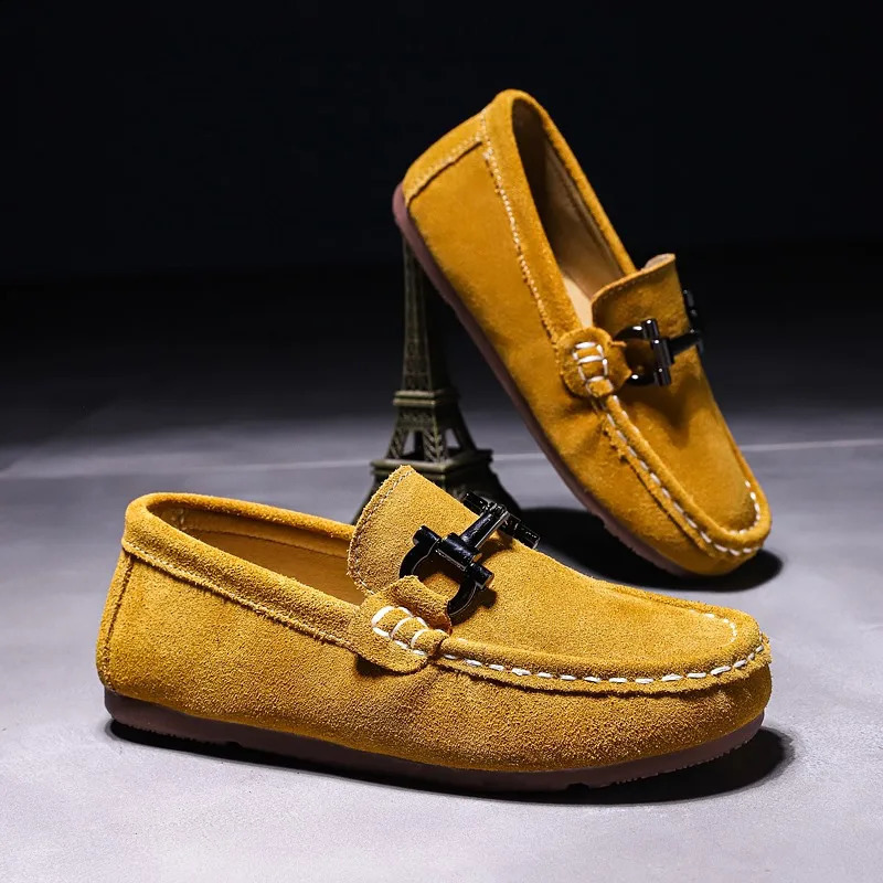 Autumn Winter Kid Casual Shoes Boy Slip-on Teenage Loafers Shoes Wearable Flats Shoes Children Boy Fashion Kids Walking Shoe 240913