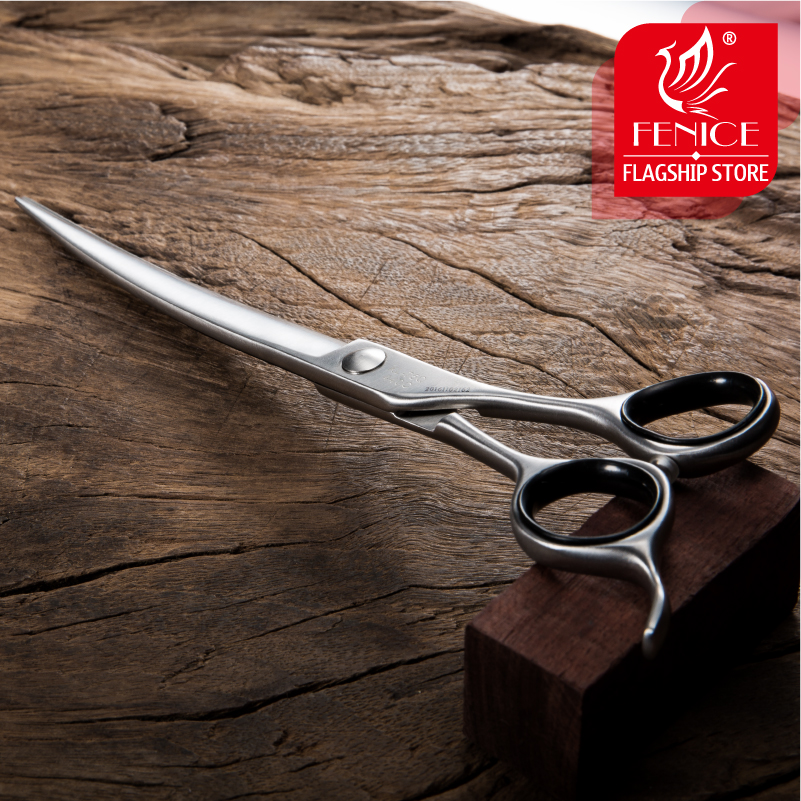 Fenice 7.0/7.5 Inch Professional Pet Scissors Dog Grooming Curved Shears