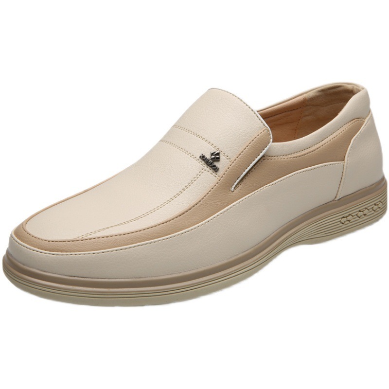 Dress Men Leather Loafers Men's Moccasins Shoes Slip-on Soft Flats Footwear Brand Business Formal Male New Driving Shoe 048e 's