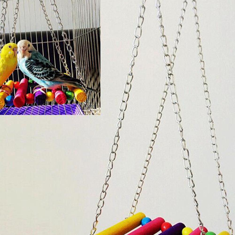 Bird Parrot Swing Toy Pet Bird Parrot Parakeet Budgie Cockatiel Cage Hammock Swing Toy Hanging Toy