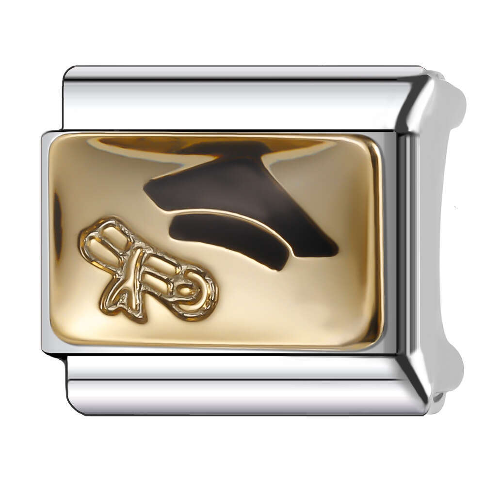 New Women's Gift I love you Bead Italian Charms Links Bangle Beads Fit 9mm Stainless Steel Bracelet Making DIY For Women Fashion Jewelry Accessor