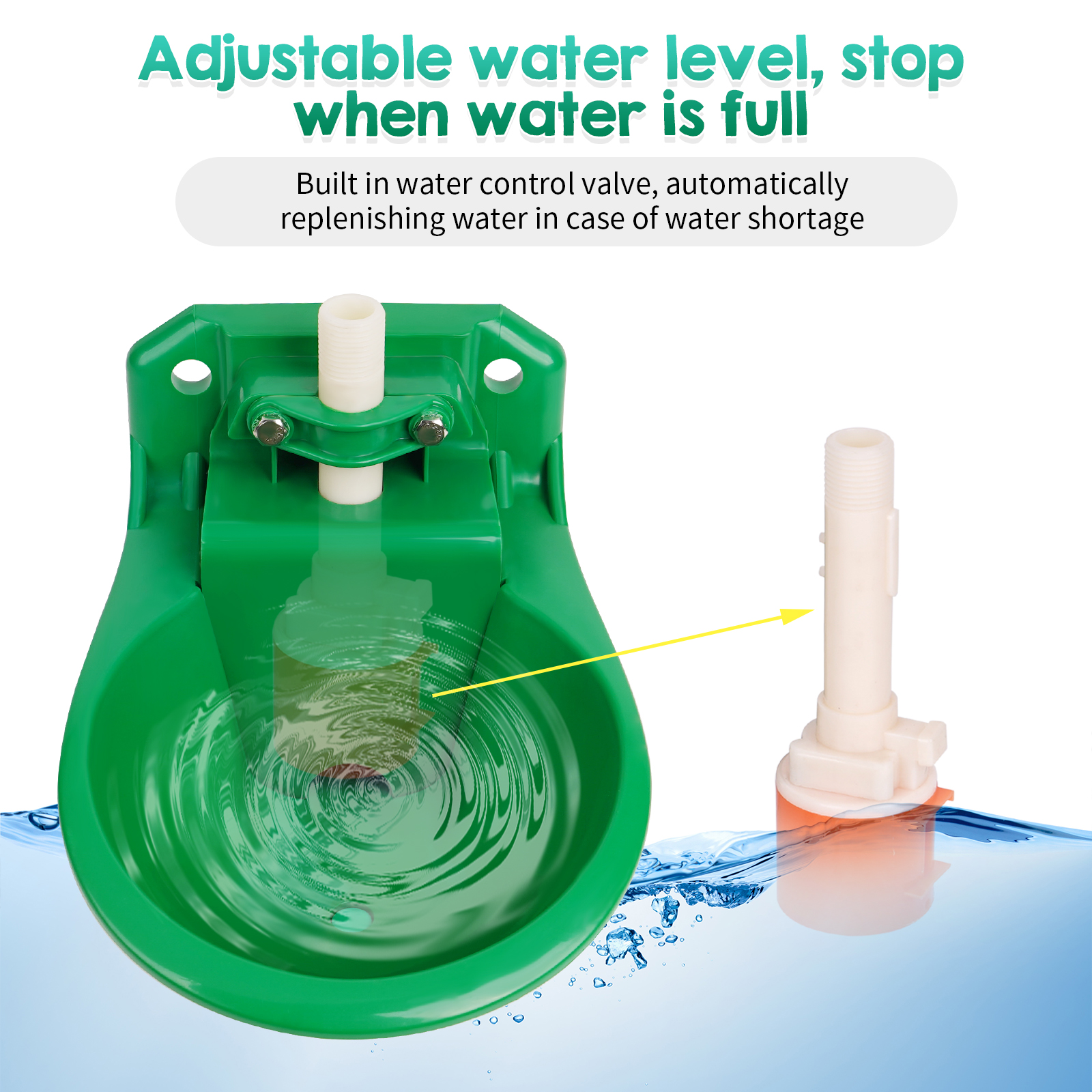 Automatic Sheep Drinker Bowl With Valve Quality Water Fountain Cattle Sheep Drinker Equipment Drinking Tool