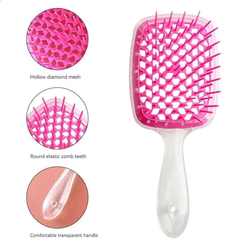 Hairdressing Hair Smoothing Honeycomb Curved Cutout Brush Used For Styling Combing And Massaging The Scalp Comb 240911