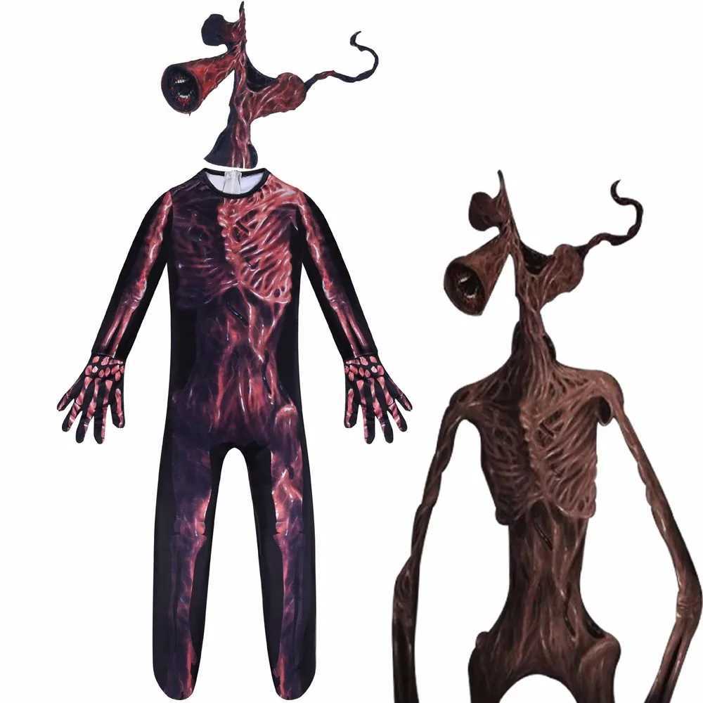 2022 childrens siren head role-playing costume and mask boy girl anime fun party bodysuit Halloween carnival fancy dress jumpsuit W240914