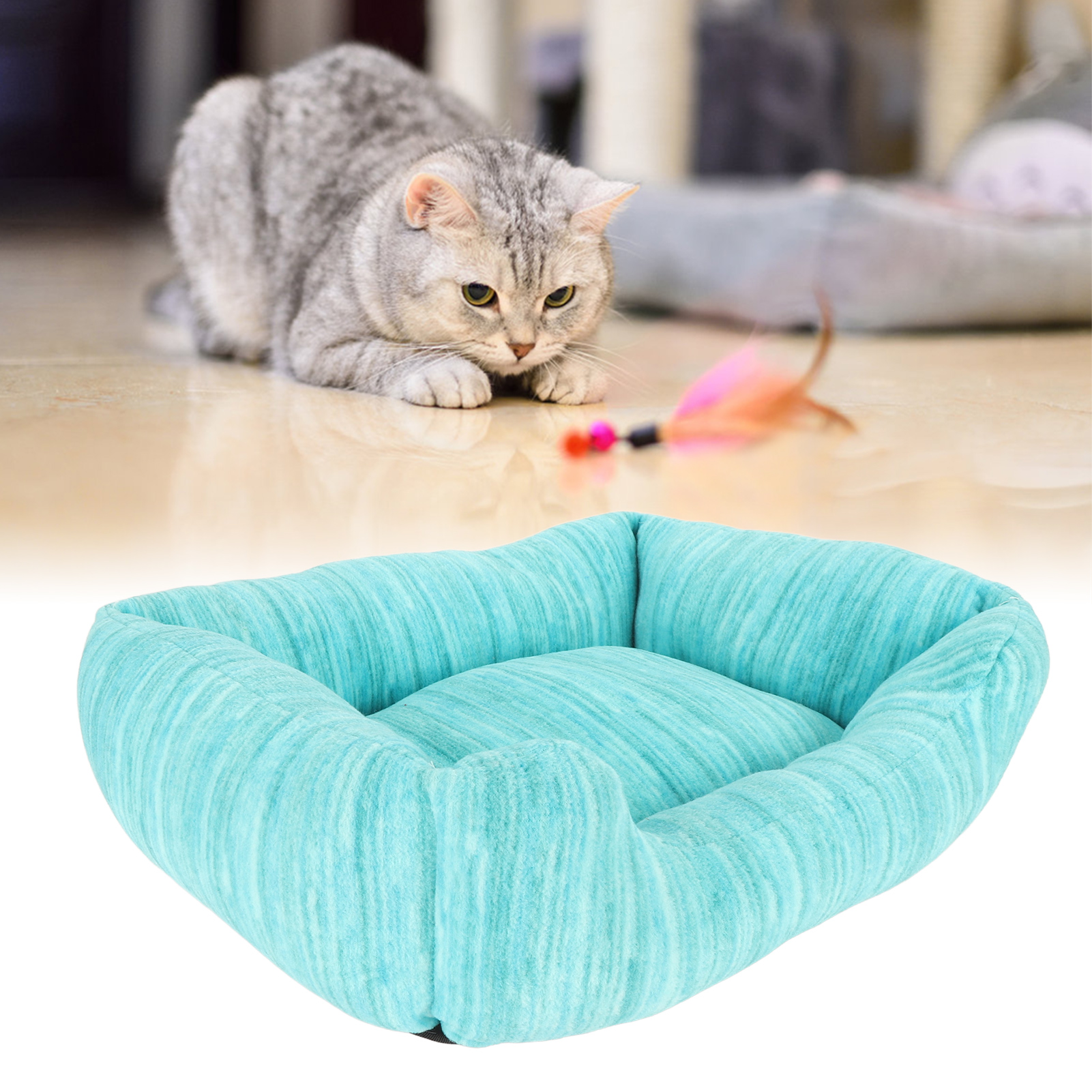 Soft Skin Friendly Flannel Sofa Bed for Puppy, Cat Cusion Bed, Sponge Padding, Sleeping Sofa for Relax Rest