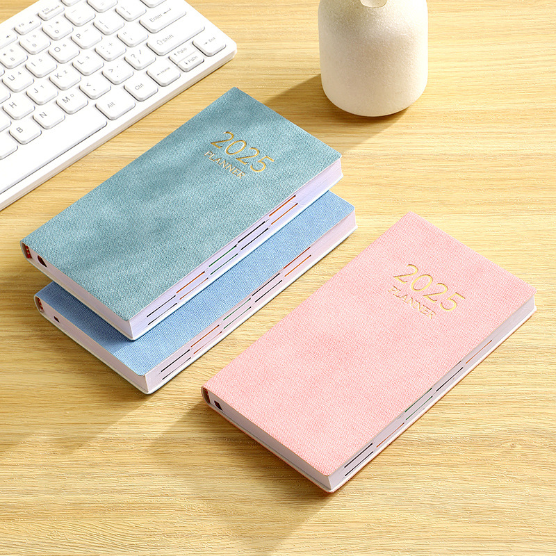2025 Portable and beautiful plan book, multi-color fashion calendar book