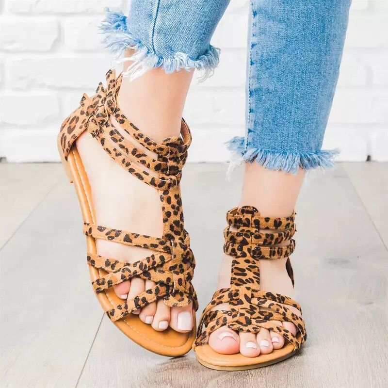 Women Sandals Gladiator Shoes 2022 Summer Flats Slippers Outdoor Beach Casual Ladies Shoes Bohemian Woman Slides Zapatos Mujer