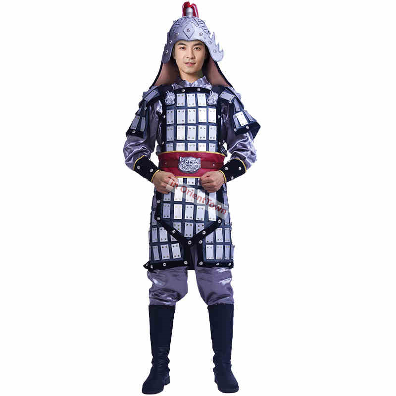 Ancient China Helmet Armor Costume Suits General Hanfu Armour Film TV Unique Outfit Historical Play Soldier Cosplay Garment