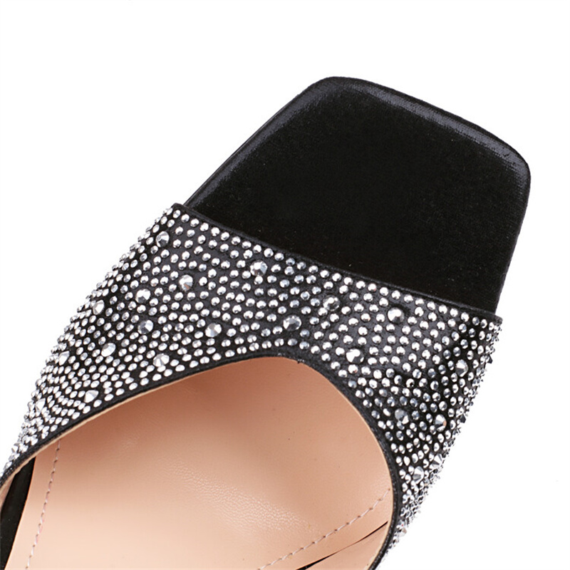 Walk Brand Show Sier Rhie Wedding Sandals Fish Mouth Evening Dress Elegant New High Heels 2023 New Pendant Women's Shoes 43 5be8