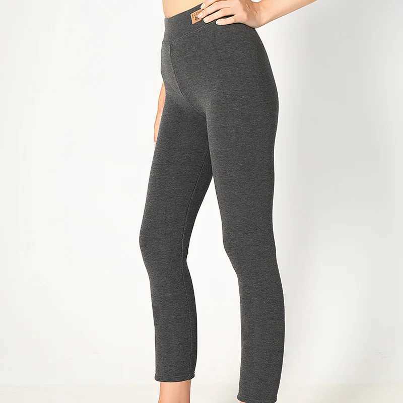 Kave Rib Knitted Fleece Warm Pants Women Leggings Winter Lamb Cashmere Warm Pants Female Legging Slim Tights Velvet Pencil PantsX240914