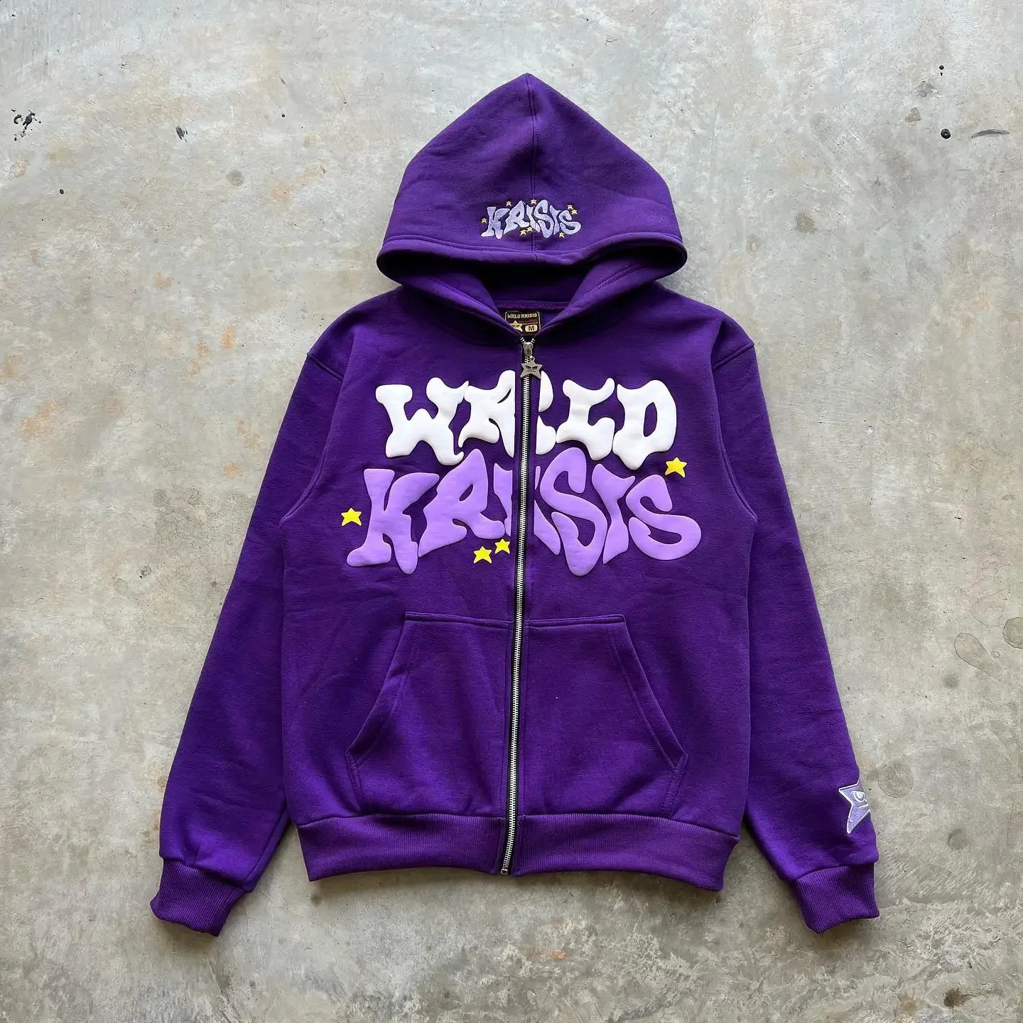 Y2K Streetwear Zip Hoodie Y2K Sweatshirt Hip Hop Letter Graphic Print Oversized Hoodie Harajuku Gothic Jacket Coats Clothes 241105