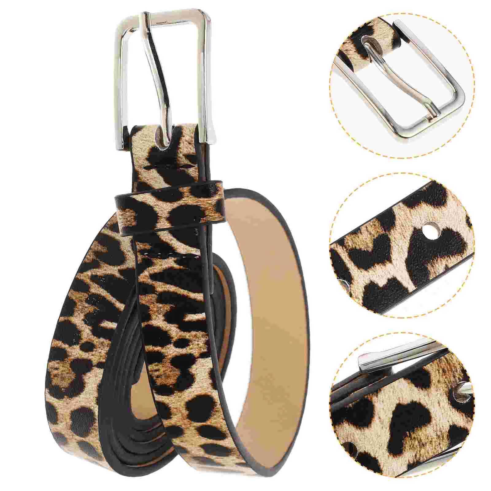 Boho Style PU Leopard Print Belt Women Dress Women Dress Custom Belt Girls Waist Thin Rope Waistbands Dress AccessoriesX240914