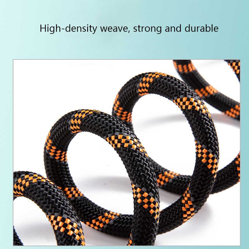 Reflective Dog Leash Explosion-proof Nylon Dog Leash Medium and Large Nylon Round Rope with Diving Material Comfortable Handle