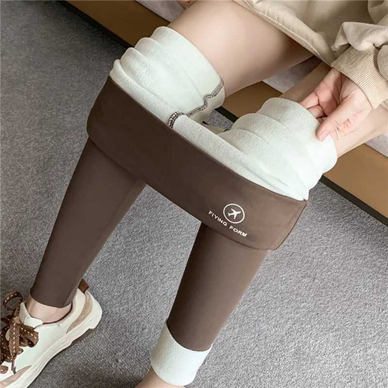 WomenS Winter Warm Leggings Thermal Thicken 2024 High Waist Ribbed Leggings Fleece Lined Tights Sexy Casual High Quality PantsX240914