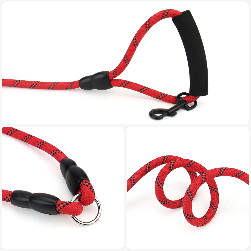 Double Dog Leash Reflective Detachable Coupler and Tangle Free,Leash Control with Padded Handle for Large & Medium Dogs Walking