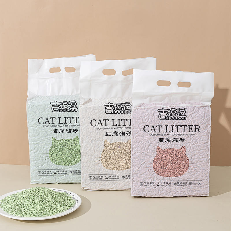 Hot sale Tofu cat litter quickly clumping deep deodorized cat litter with fresh and natural material cat clean