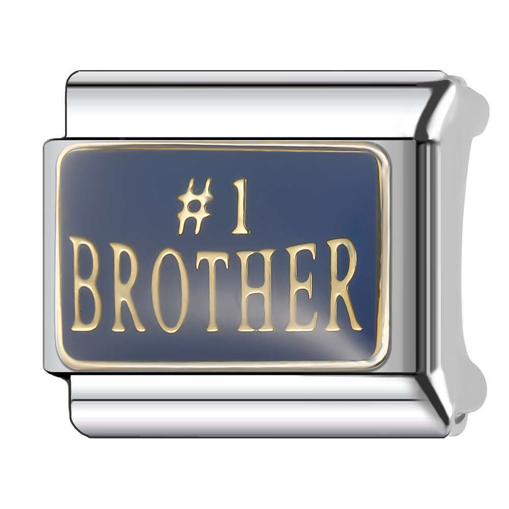 New Women's Gift My love baby Bead Italian Charms Links Bangle Beads Fit 9mm Stainless Steel Bracelet Making DIY For Women Fashion Jewelry