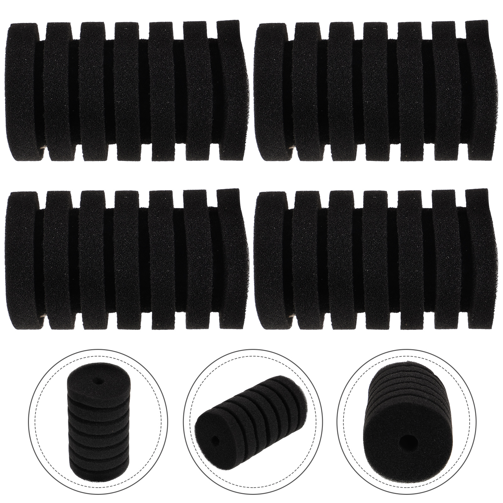 4pcs Aquarium Filter Sponge Replacement Fish Tank Filter Media Sponge Air Pump Sponge