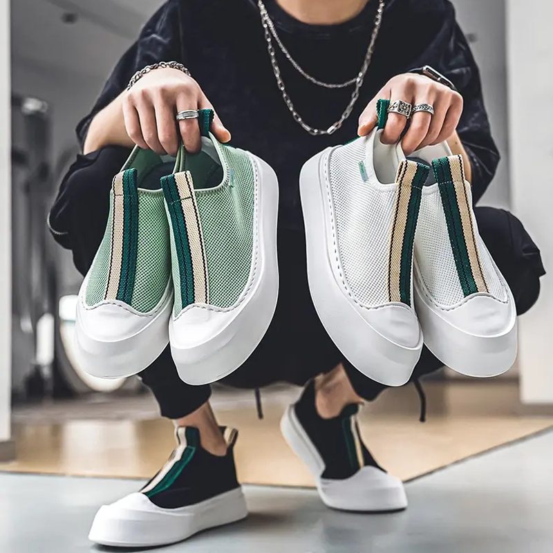 Casual Slip-on Loafers: Mixed Color Men's All-match Fashion Shoes 2024