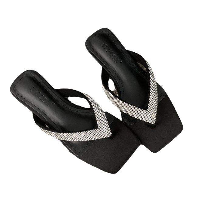 Shoes Heels Low Rome PU New Fabric Rubber Hoof 9f18