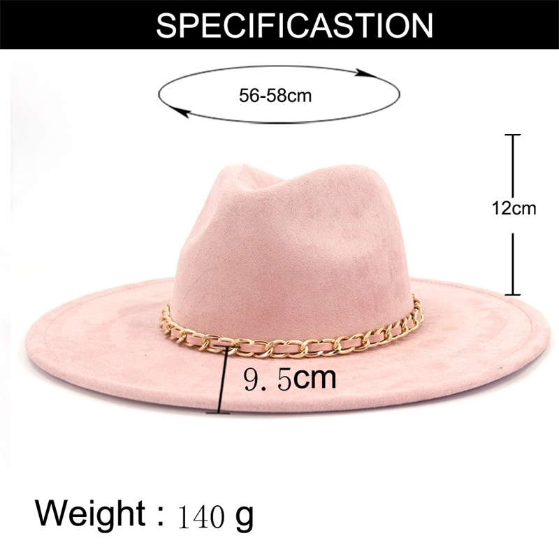 Avocado Green Fedora Suede Hat Checkered Belt Water Drop Top Large Brim Hat Mens and Womens Hat Suede Hat sombrero mujer 240912