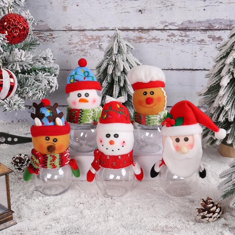 Child Kids Christmas Candy Jar Storage Bottle Santa Bag Sweet Boxs Gift gifts Cute Storages box ni282