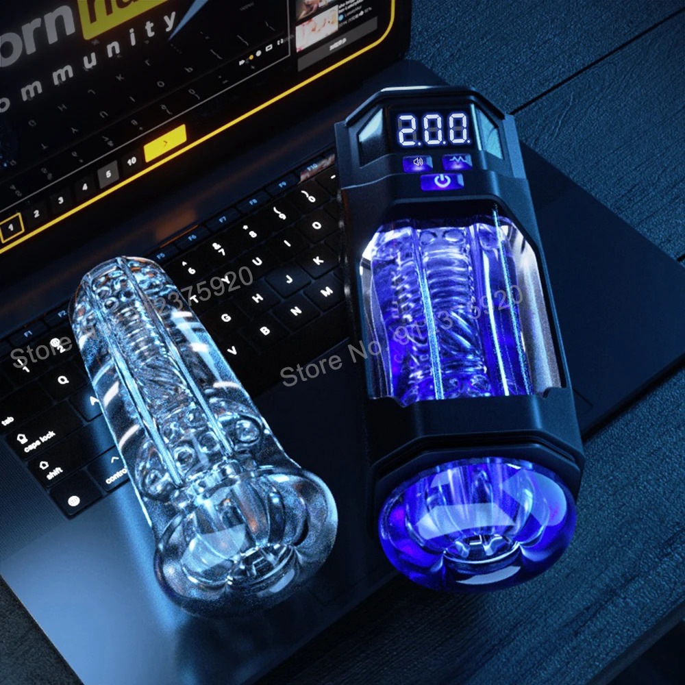 Automatic Male Masturbator Vibration Blowjob Sex Machine Real Oral Vagina Masturbation Cup for Men Vibrating Toy 240711