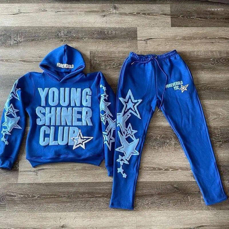 Men's Hoodies Streetwear Hoodie Sweatshirt Funny Star Letter Graphic Harajuku Anime Hooded Pullover Hip Hop Hipster Suit Women Men