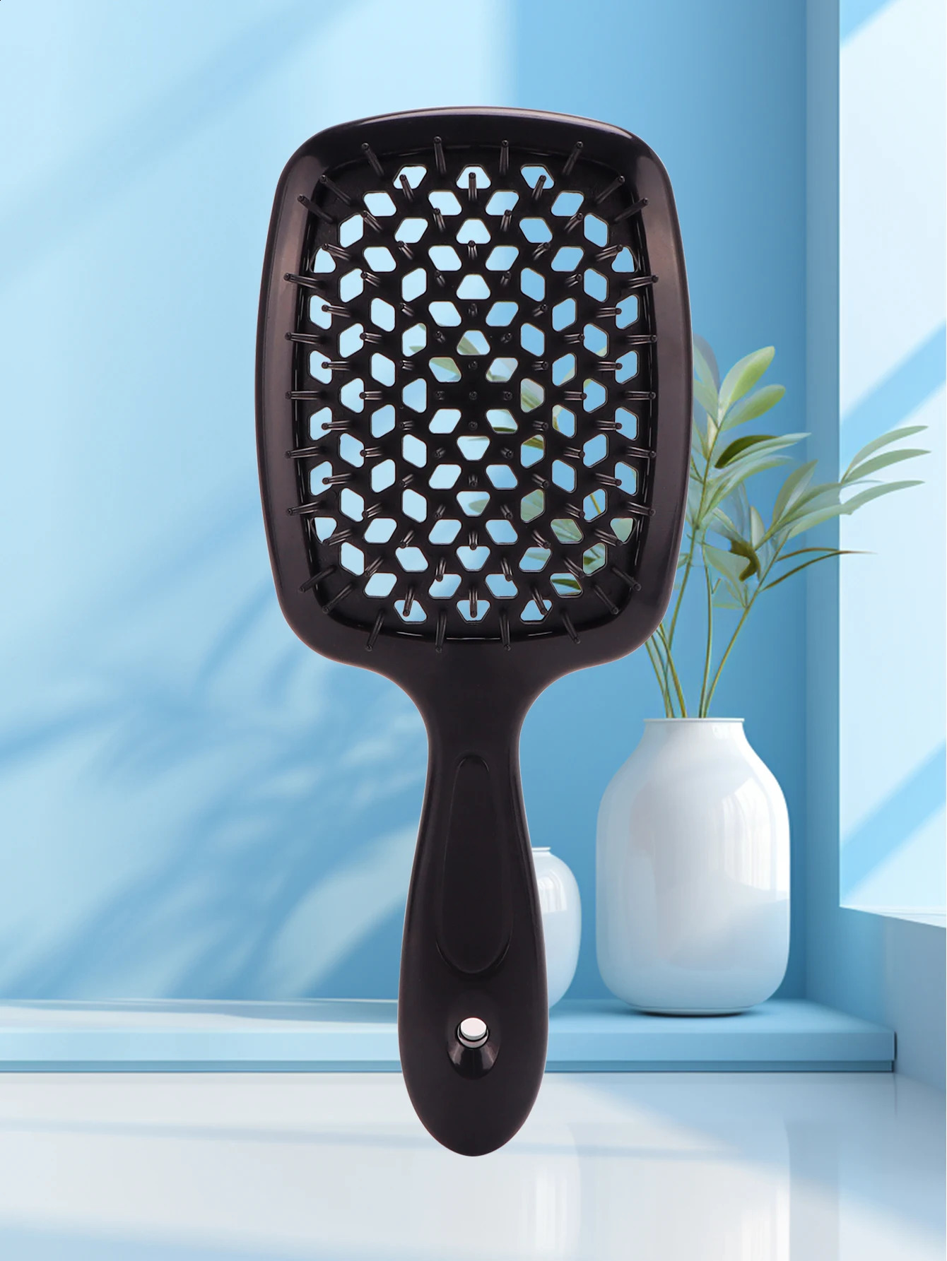 Air Cushion Comb Tangled Hair Brush Massage Antistatic Hollow Out Wet Curly Brushes Barber Styling Tool 240911