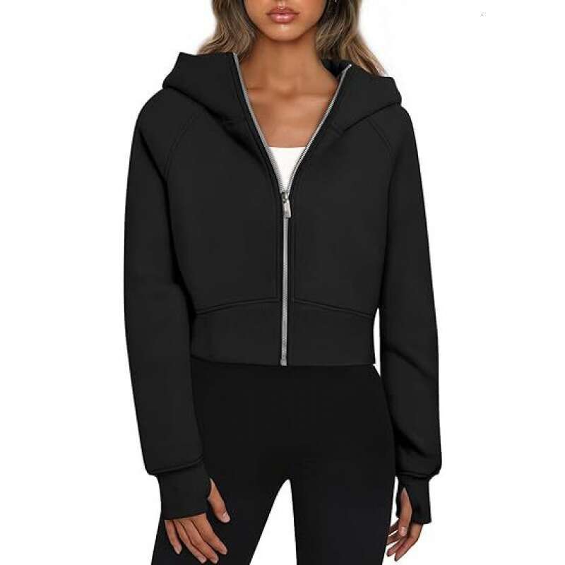 2024 Womens Hooded Zipper Short Casual Plus Veet Long Sleeved Sweatshirt Zip Up Y2k Mens Streetwear Designer Hoodie Men