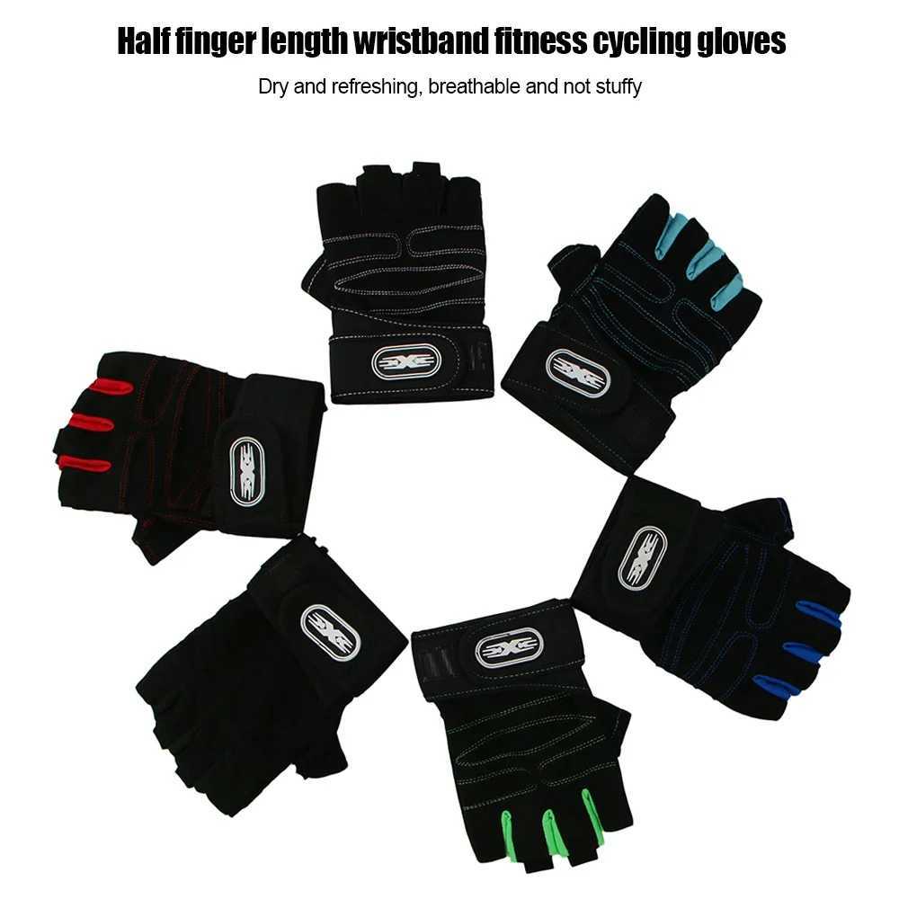 Gym Gloves Fitness Weight Lifting Gloves Body Building Training Sports Exercise Cycling Sport Workout Glove for Men Women M/L/XL Y240914