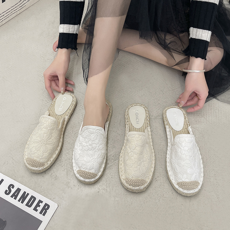 Mules Sandal 2023 Fashion wers Comfort Low-heel Slides Slip on Casual Summer Solid Slippers Shoes Women 6363 pers 5c0