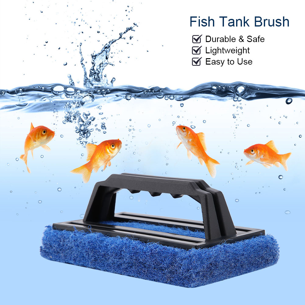 Aquarium Fish Tank Cleaning Brush Glass Algae Scraper Cleaner Aquarium Cleaning Tool