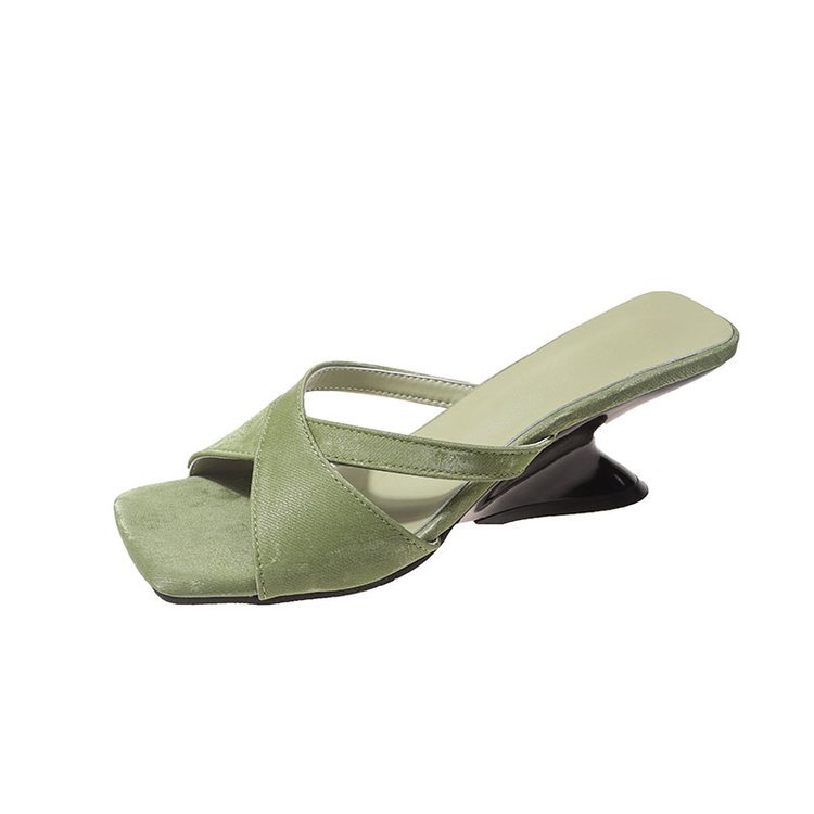Low TPR Shoes Rome Fabric Hoof Heels New PU c411