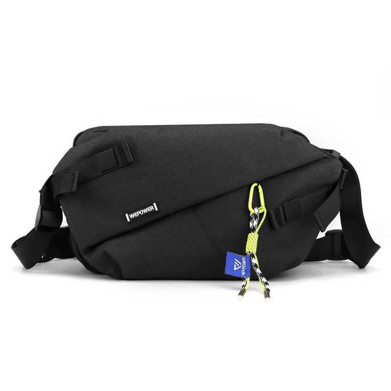 High quality nylon panel waist bag 2024 new unisex luggage casual outdoor travel cross body bag mens Wassit strap bag Z250407