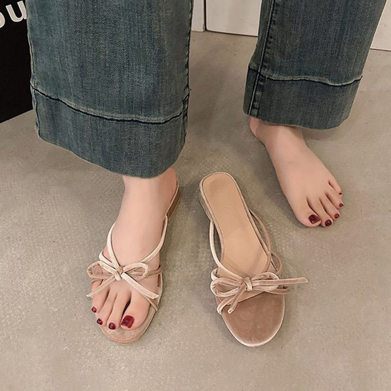 heel Square High-Heeled Shoes Lady Womens Slippers Outdoor Med Slides Pantofle Block New Designer Summer 2024 Pumps Rome Cott 4580