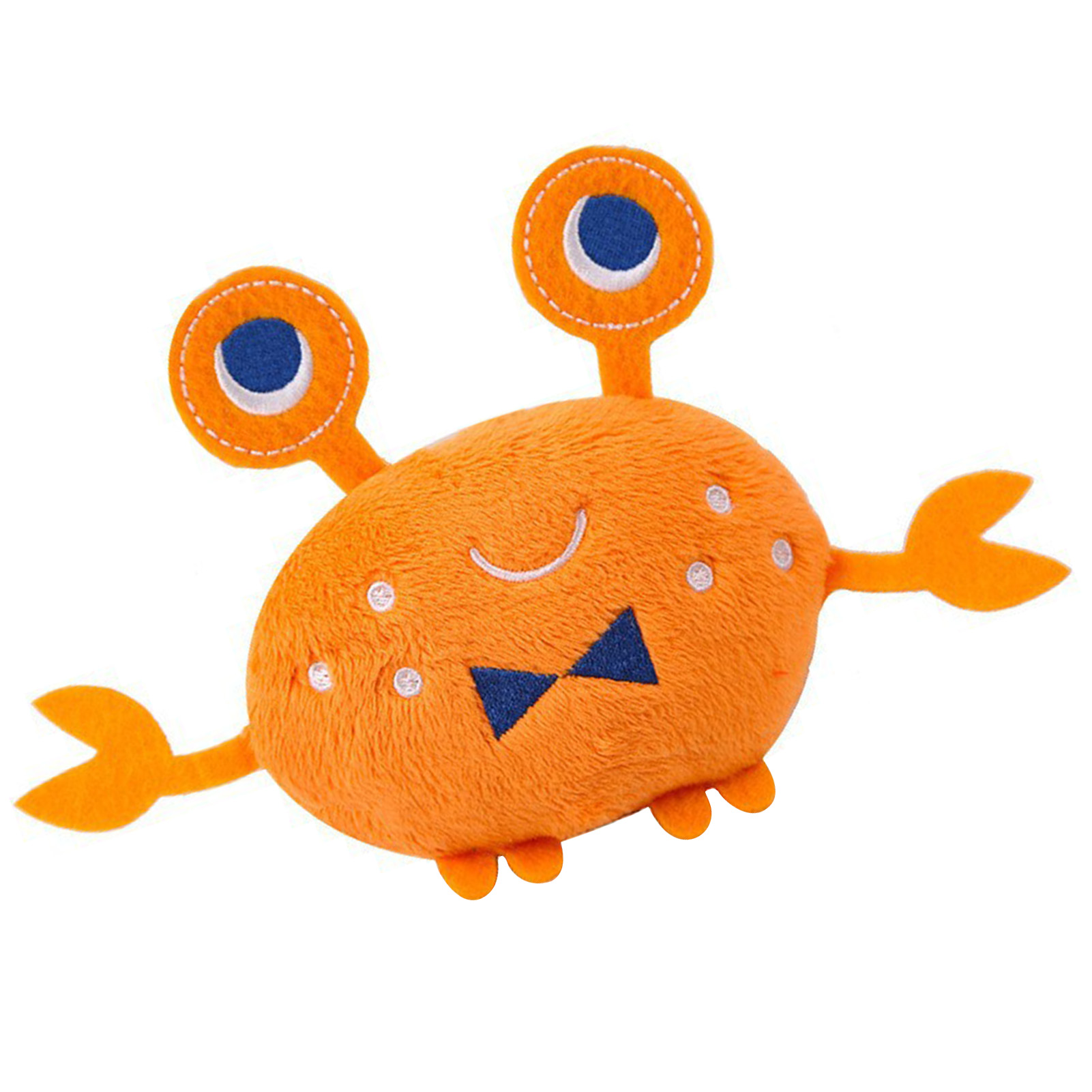Dog Squeaky Toys Plush Crab Shape Bite Resistant Interactive Puppy Teething Toys For Pet Dog