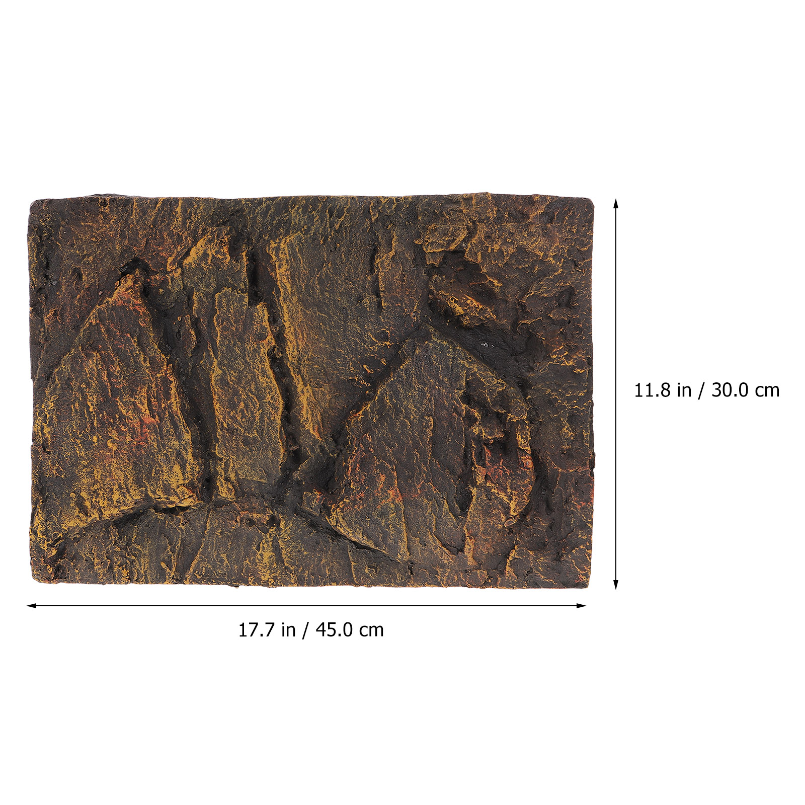 Reptile Box Decorative Panel Terrarium Ornament Turtle Fish Tank Background Board for Pet Habitat Backdrop Bark