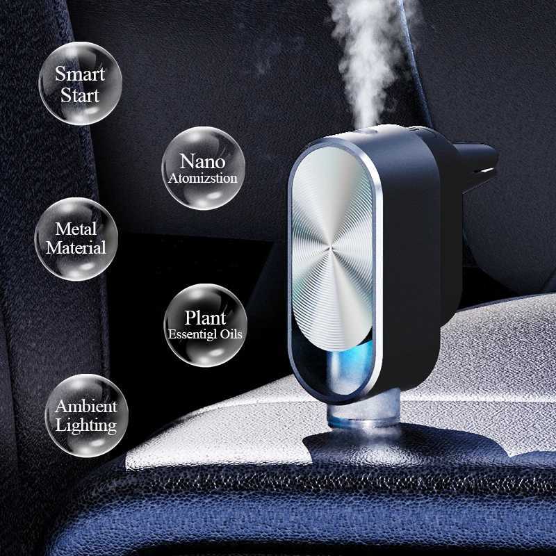 Car Air Freshener Huitai Car Air Freshener Diffuser Auto Aromatherapy Machine Car Air Outlet Freshener Electric Aroma Smell Perfume for Men WomenL2409