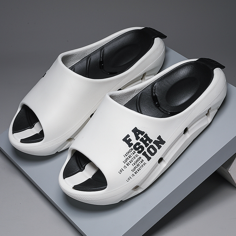 Fashion Men's Slippers Indoor Outdoor Sandals Beach Soft Thick Sole Slides Casual Shoes Men Women Flip-flops Home Slippers 36-45