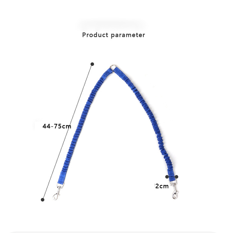 Two Dog Lead,2 In 1 Upgraded Double Dog Leash Attachment Shock Absorbing Bungee No Tangle Training Splitter for Medium Large Dog