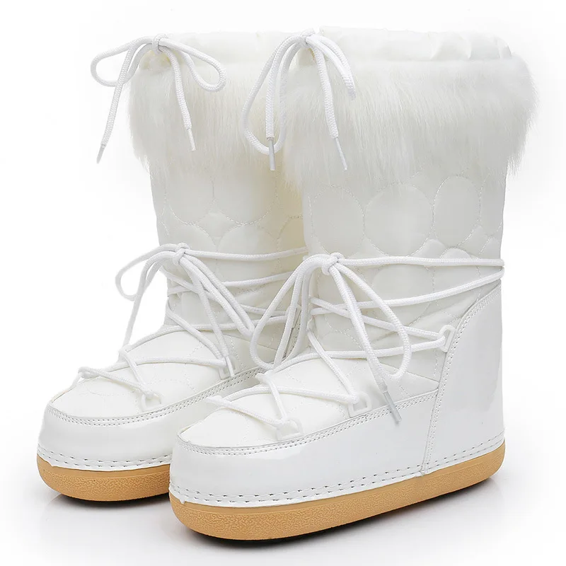 Women Boots Snow Flat Boots For Women Platform Women Shoes Plus Size Keep Warm Shoes Woman Soft Plush Winter Boots botas mujer