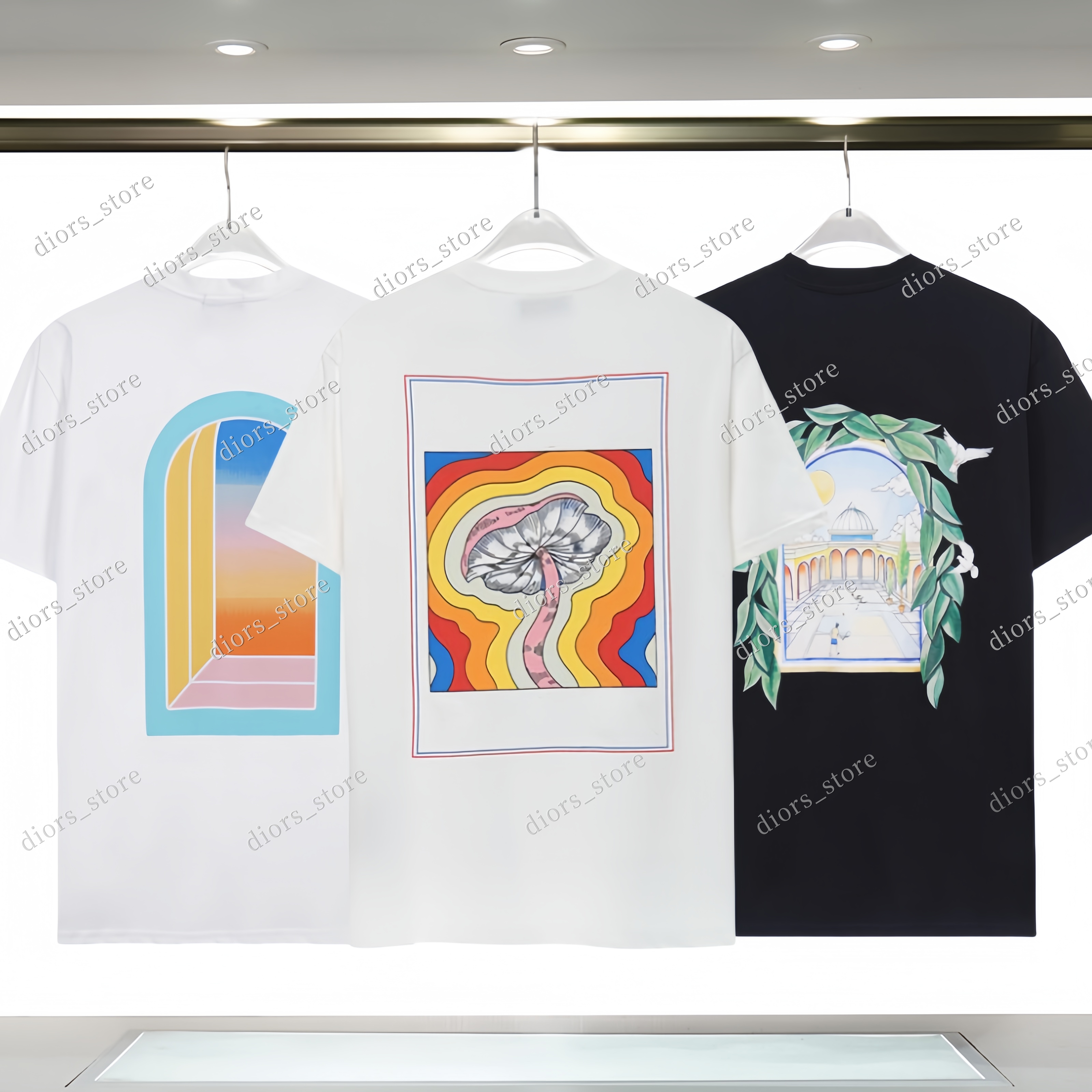 Designer T Shirt Luxury Mens Women Tennis Club Avenida Tees Wear Summer Round Neck Sweat Absorbing Short Sleeves Outdoor Breathable Cotton Tshirts Tops Size S-2XL