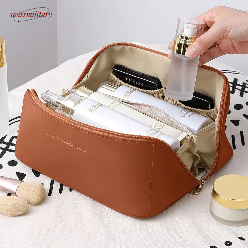 Swissmilitary 2024 New Women's Large Capacity Portable Makeup Case Travel Wash Cosmetic Storage Bag #7