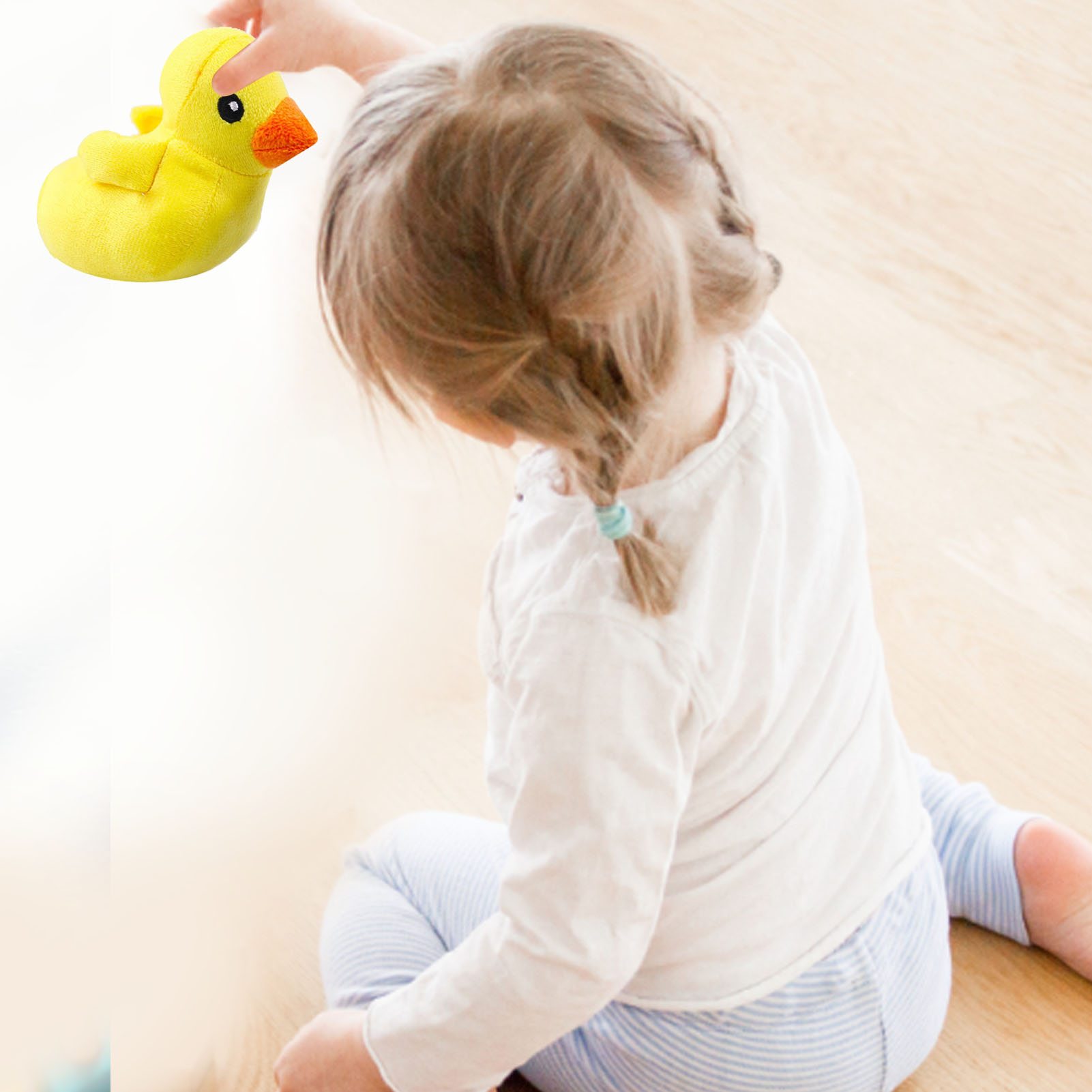 Squeaky Plush Dog Toy Little Yellow Duck Shaped Bite Resistant Teeth Grinding Relieve Boredom Interactive Puppy Chew Toy