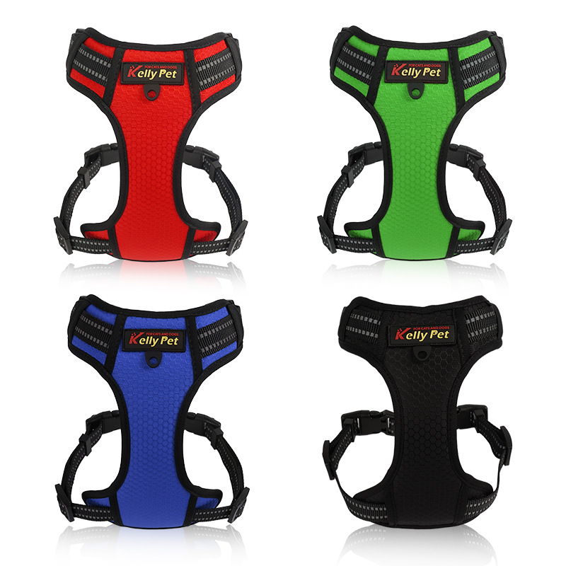 Adjustable Vest-style Pet Harness, Medium and Large Dog Harness, Reflective Oxford Cloth, for Outdoor Dog Walking Pet Supplies