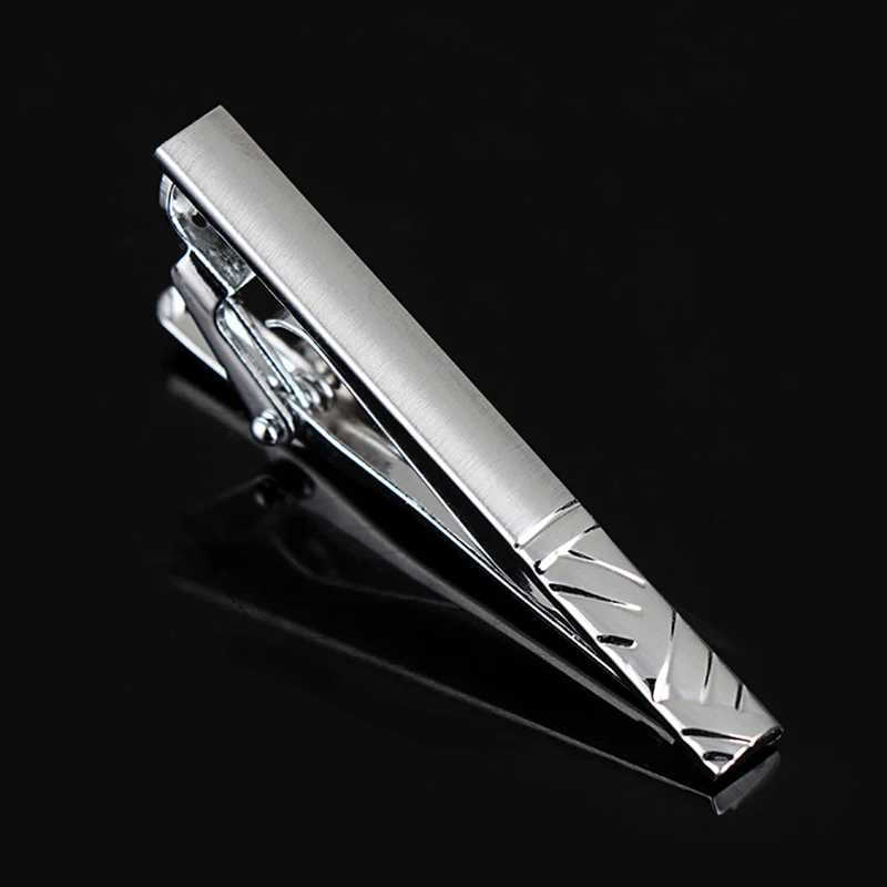 Classic 5cm Short Mens Tie Clip Silver Color Metal Tie Clips For Men Shirt Tie Pin Formal Business Necktie Bar Wedding GiftsX240914