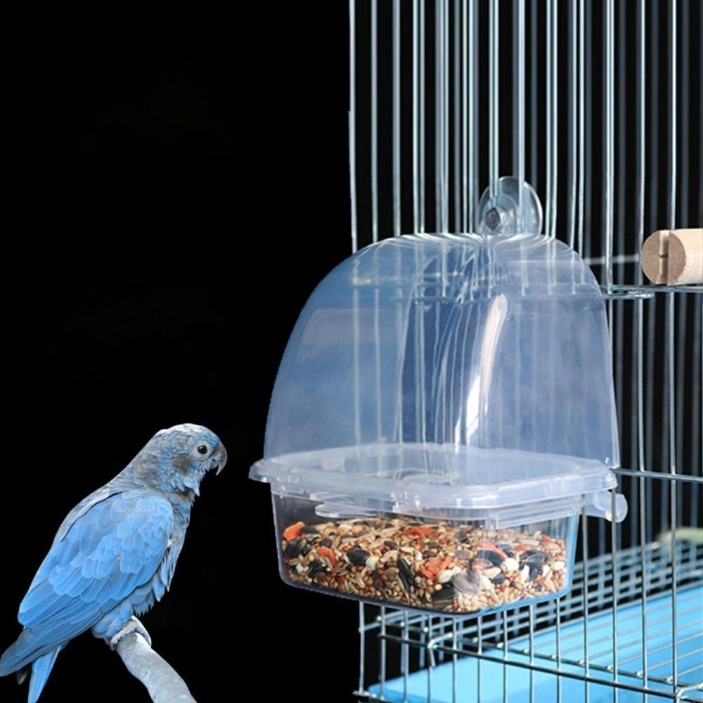 Hanging Bowl Bird Cage Feeder Automatic Water Dispenser Plastic Birds Food Container Feeding Watering Supplies Pet Cage Supply